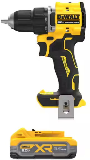 DeWalt ATOMIC 20V MAX Brushless Cordless 1/2 in. Drill Driver with 3.5 Ah Powerstack Battery Deal
