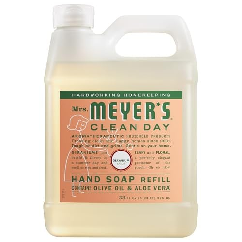 MRS. MEYER'S CLEAN DAY Hand Soap Refill, Geranium Scent, 33 Fl Oz Deal