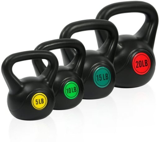 4-Piece 50-Lbs BalanceFrom Kettlebell Weight Set