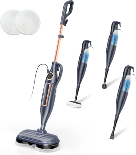 INSE 10-in-1 Steam Mop with Rotating Pads