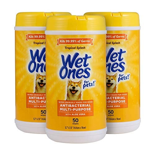 Wet Ones for Pets Multi-Purpose Dog Wipes with Aloe Vera 50-Count Deal