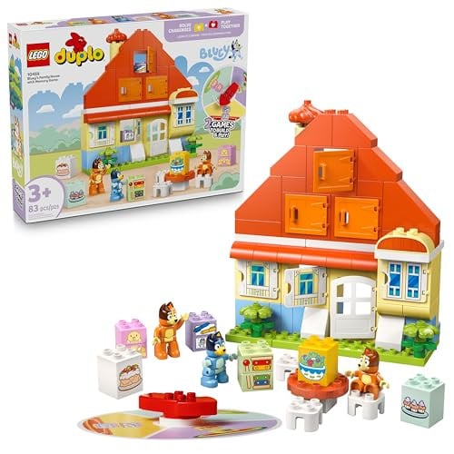 LEGO Duplo - Bluey's Family House with Memory Game (10459) 83-Piece Deal