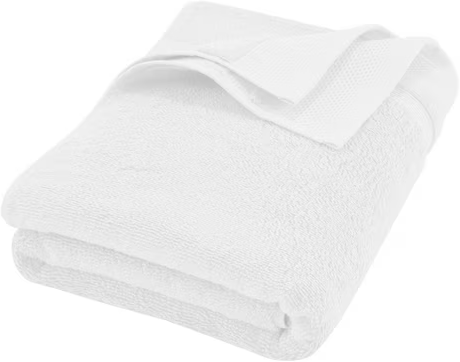 Hotel Style Luxury Bath Towel, 100% U.S. Cotton, Arctic White