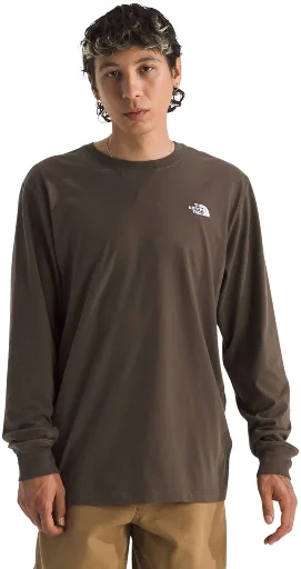 The North Face Men's Evolution Simple Dome LS T-Shirt Smokey Brown