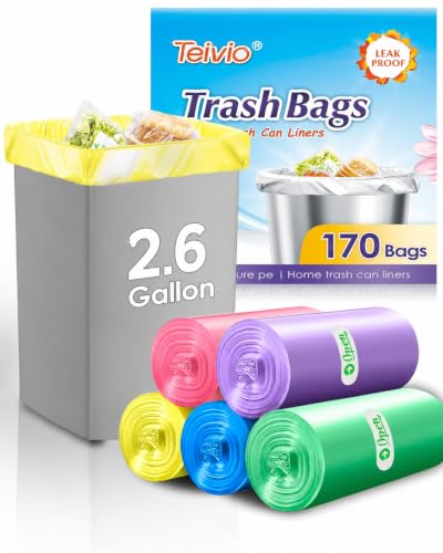 Small Trash Bags 2.6 Gallon 170 Count Deal