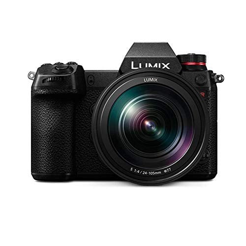 Panasonic LUMIX S1R Full Frame Mirrorless Camera with 47.3MP MOS High Resolution Sensor and 24-105mm F4 L-Mount S Series Lens