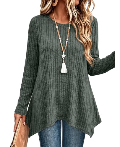 OFEEFAN Long Sleeve Tunic Tops Deal