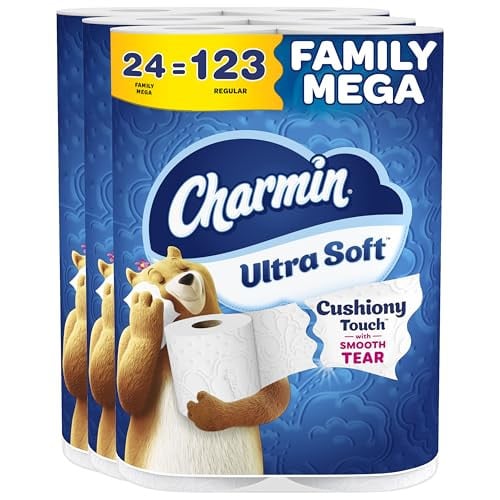 Charmin Ultra Soft Cushiony Touch Toilet Paper, 24 Rolls (288 Sheets) Deal