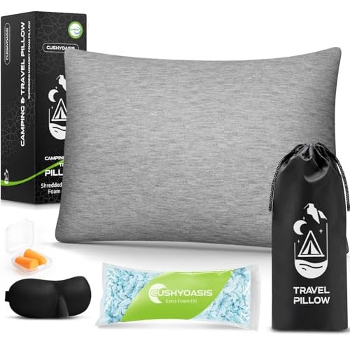 CushyOasis All-in-1 Camping Pillow Set