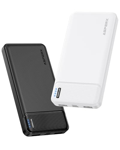 AsperX 2-Pack 10000mAh Slim Portable Charger with USB-C Deal