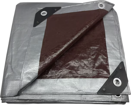 Project Source 8-ft x 10-ft Silver Waterproof Standard Polyethylene 10-mil Tarp Deal