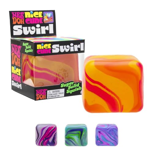 Schylling NeeDoh Nice Cube Swirl - Color May Vary (1-Pack)