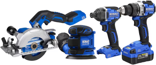 Kobalt 24-volt 4-Tool Brushless Power Tool Combo Kit Deal