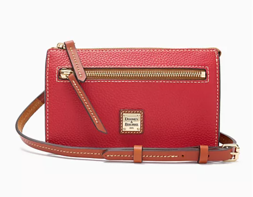 Dooney & Bourke Pebble Leather Multi-Zip Crossbody - 4 Colors