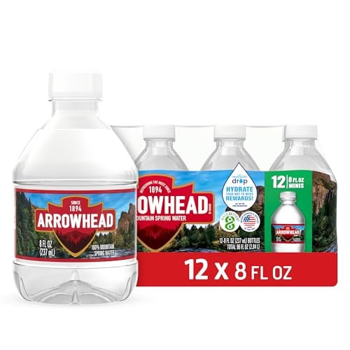 Arrowhead Mountain Spring Water Bottles 12-Pack 8-Ounce Deal