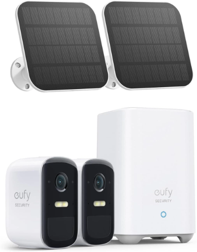 eufy eufyCam 2C Wireless Home Security System+ Solar Panel 1080P Outdoor Cameras