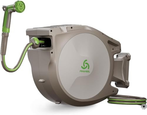 PINWHEEL 5/8in 75FT Retractable Garden Hose Reel