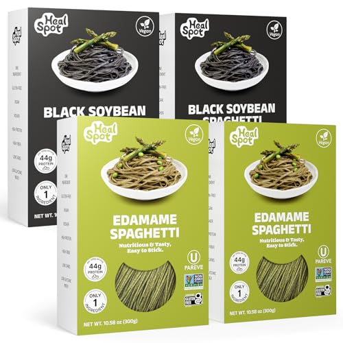 HealSpot Edamame & Black Soybean Spaghetti Pasta 4-Pack