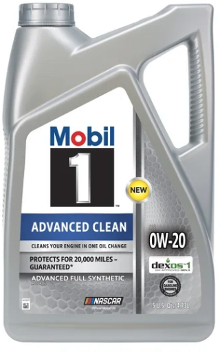 Mobil 1 Advanced Clean Full Synthetic Motor Oil 0W-20 5 Quart Deal