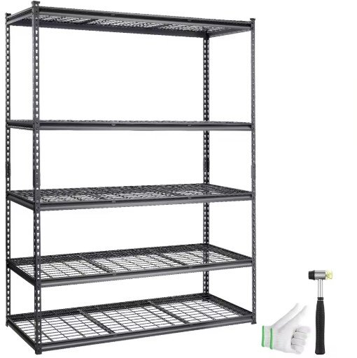 SucceBuy 5-Tier Adjustable 2000 lbs Storage Shelving Unit