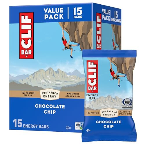 CLIF BAR Protein Bars Chocolate Chip 15-Pack