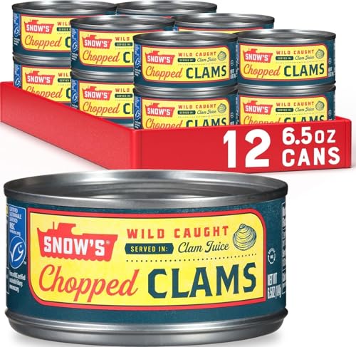 Snow's Wild Caught Chopped Clams 12-Pack 6.5-Oz Deal