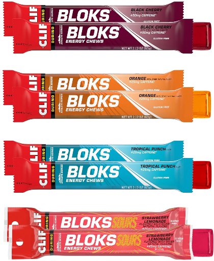 Clif Bloks Energy Caffeine Chews Variety Pack 8-Count