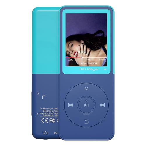 CONODO Bluetooth 5.3 MP3 Player w/ 32GB TF Card (Blue) Deal