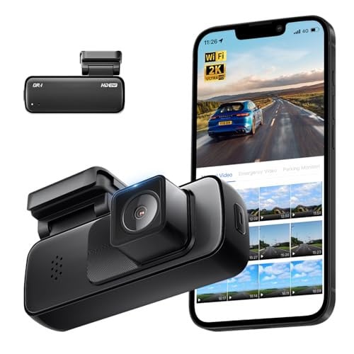 Mini 2K Front Dash Camera Dashcam for Cars, Built-in WiFi Wireless with APP Control Deal