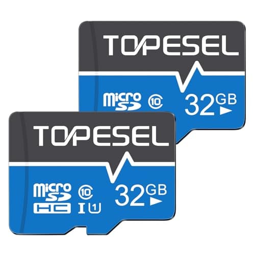 TOPESEL 32GB Micro SD Card 2-Pack MicroSDHC UHS-I Class 10