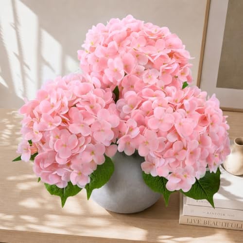 NINTYNINE Hydrangea Artificial Flowers 3-Pack Deal