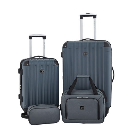 Travelers Club Hard Side Spinner Expandable Luggage Set 4-Piece
