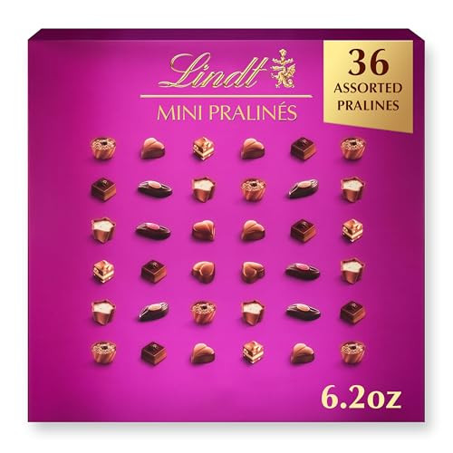 Lindt Mini Pralines, Assorted Chocolate Pralines, 36 Count