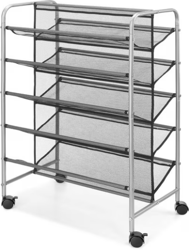 Mainstays 5-Tier Metal Mesh Shoe Rack Organizer (Black) Deal