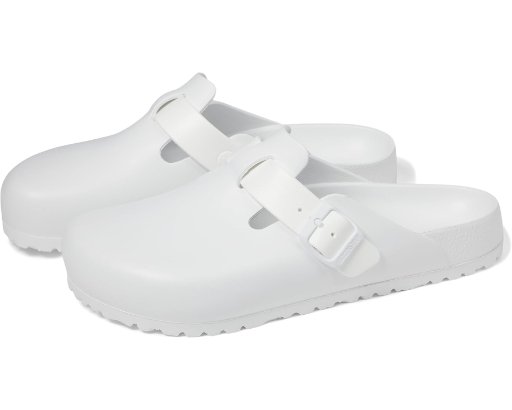 Birkenstock Women's Boston EVA Clog Shoes (White)