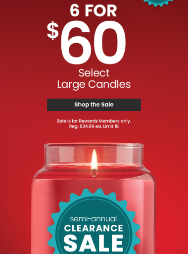 Yankee Candle Large Candle Sale Deal