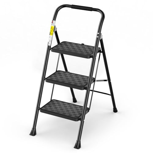 HBTower 3-Step Folding Ladder