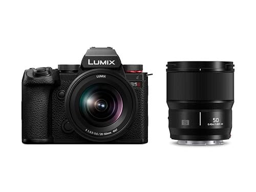 Panasonic LUMIX S5II Mirrorless Camera with 20-60mm F3.5-5.6 & 50mm F1.8 L Mount Lenses Deal