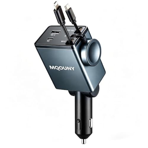 5 in 1 Retractable Car Charger USB C Deal