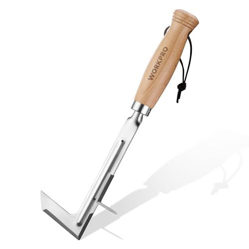 WORKPRO 12" Stainless Steel Crack Weeder w/ Beech Wood Handle Deal