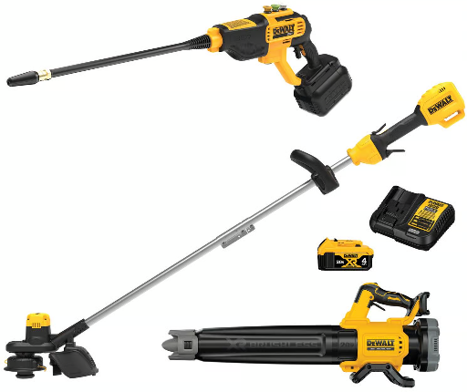 DEWALT 20V MAX XR Brushless String Trimmer Blower Kit with 20V MAX 550 Psi Cordless Power Cleaner Deal