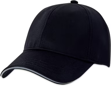 Athletic Works Women's Blank Nylon Ponytail Hat, Black Soot