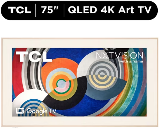 TCL 75" 4K QLED Smart Google TV 120Hz