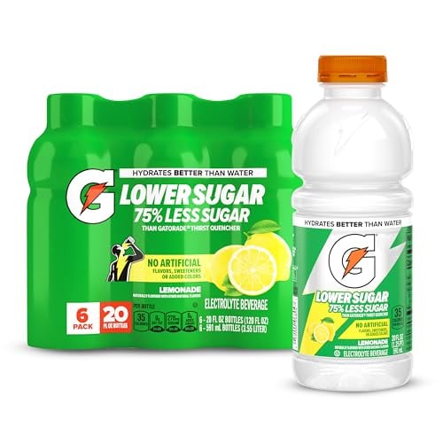 Gatorade Lower Sugar Sports Drink 6-Pack 20-Oz (Lemonade) Deal