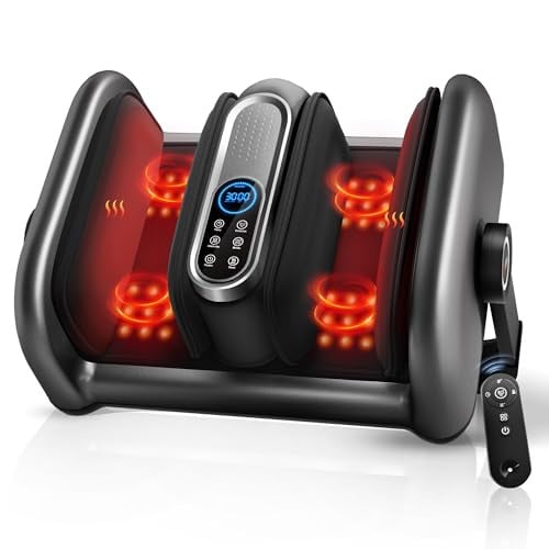 JZBRAIN Shiatsu Foot Massager Machine with Heat and Vibration
