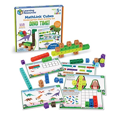 Learning Resources MathLink Cubes Activity Set: Dino Time Deal