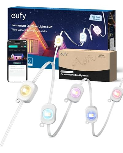 eufy Permanent Outdoor Lights E22 150ft Kit