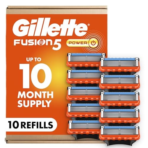 Gillette Fusion5 Power 5-Blade Razor Blade Refills 10 Count Deal