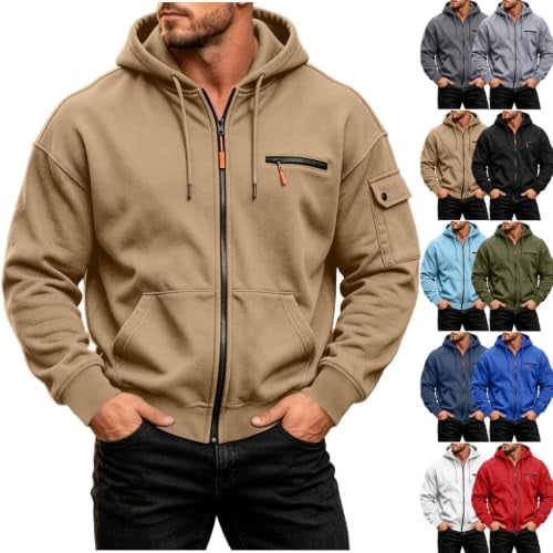 Tactical Full Zip Hoodies w/Multi Pockets