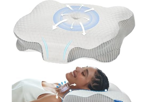 CorePillow Cervical Neck Pillow for Pain Relief, Your Choice of Color